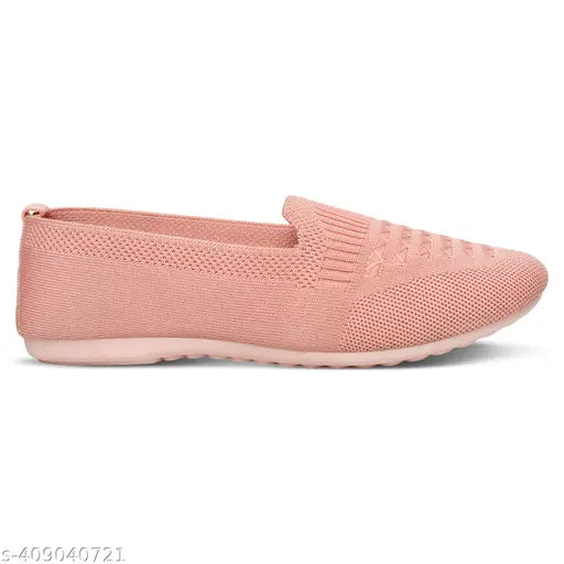 Mesh bellies and juttis - women's fashionable boat shoes in solid pattern, easy to clean and comfortable, available in sizes IND-5 to IND-8 from India