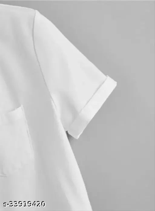 Cotton crop pocket t-shirt, printed net pattern, XL size, India origin