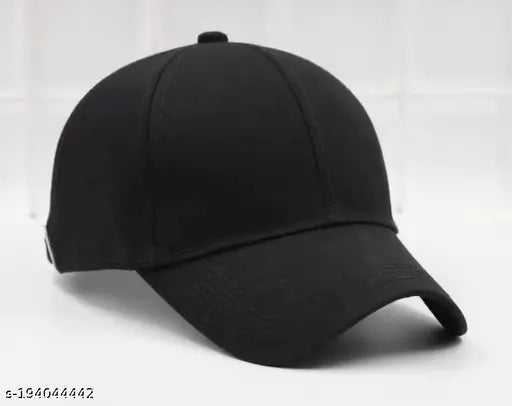 Adjustable cotton baseball cap for kids (boys/girls), solid color for casual and formal wear