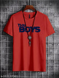 Red cotton regular round men's graphic print t-shirts (pack of 2), SUPERSQUAD brand