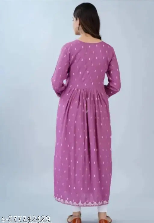 Baby pink rayon three-quarter sleeve t-shirt, printed combo, women's size S, M, L, XL, XXL, XXXL