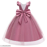 Embellished net maxi dress for kids girls, 11-12 years, soft and comfortable party wear from ROZZBY