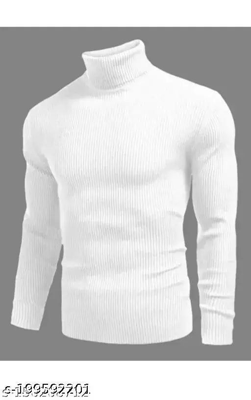 Mens high neck cotton blend striped sweat t-shirt, premium quality, long sleeves & turtle neck style, ideal for winter wear and inner layers, made in India