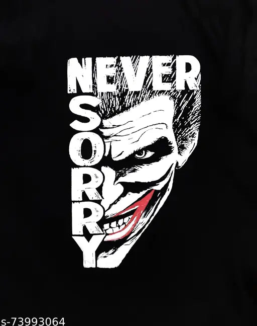 Glow-in-the-dark cotton joker T-shirt (India), short sleeves, radiium print on nightwear