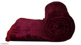 Premium purple mink double bed blanket, printed with 200 thread count, luxury home decor
