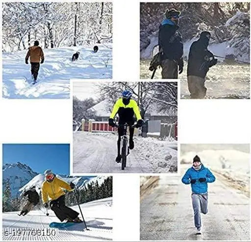 Wool winter balaclava beanie, universal size, multicolor - Samriya knitted cycling cap for ski and bike