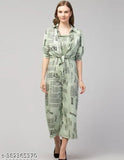 Crepe Cancai printed jumpsuit, comfortable and versatile Indian fashion, washable