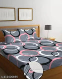 Vibrant checkered design superfine cotton king size double bedsheet set, breathable & comfortable, includes 2 pillow covers