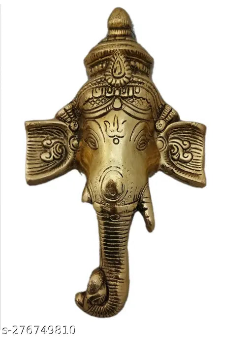 Metal Ganesh wall hanging, 5x1.5x8 inches, premium quality, Indian-made, home decor