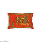 GangorOrange 100% cotton superfine Jaipuri single bedsheet with matching pillow cover, ideal for summer