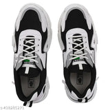 Black synthetic casual shoes for girls, lace-up design with rubber sole, OXPAL branded, size 3 (22in foot length), made in India