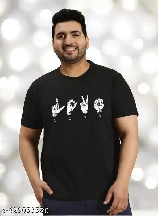 Mens plus size graphic round neck cotton T-Shirt, soft & breathable, available in XL to 7XL