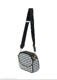 Trendy casual sling bag with multiple pockets and a chain strap