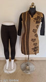 Yellow kameez set with pajama pants, traditional embroidery