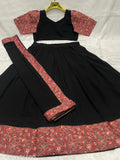 TRENDING SOUTH COLLECTION FAUX GEORGETTE DHAVANI SET