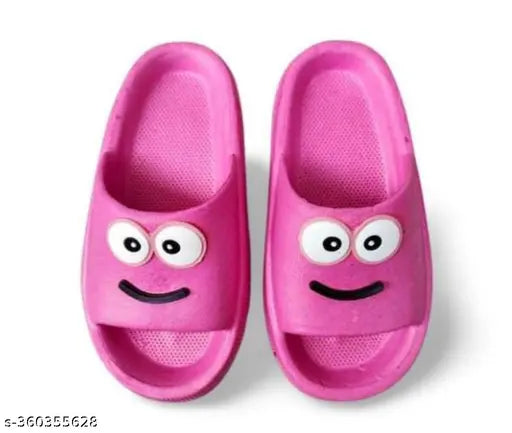 Cartoon EVA rubber slippers for kids, 9-12 months to 8 years, indoor bathroom footwear