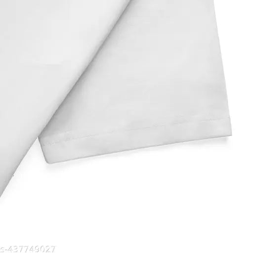Men's Cotton T Shirt | Round Neck | Half Sleeve | Plain - Regular Fit White T-shirt Pack of 1