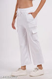 Cotton blend, loose-fitting cargo pants with multiple pockets - Modern Indian fashion