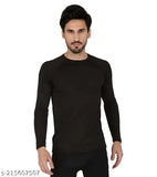 High compression men's gym full sleeves T-shirt, breathable polyester & spandex blend, ideal for bodybuilding workouts