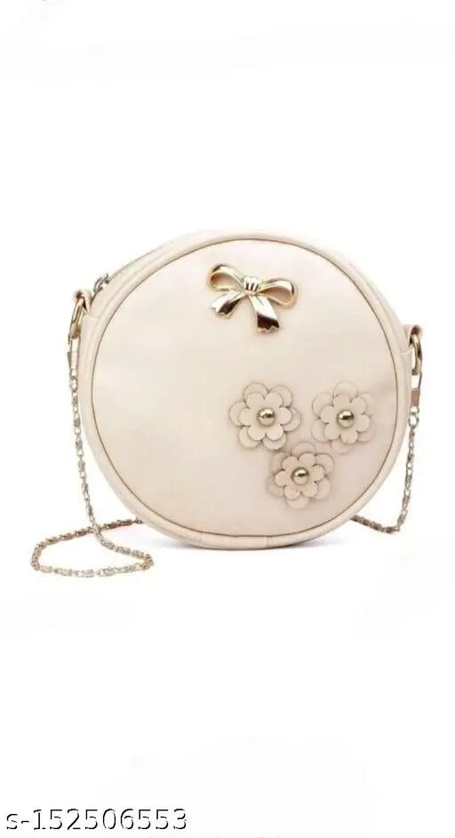 Trendy sling bag for girls, small purse with floral design