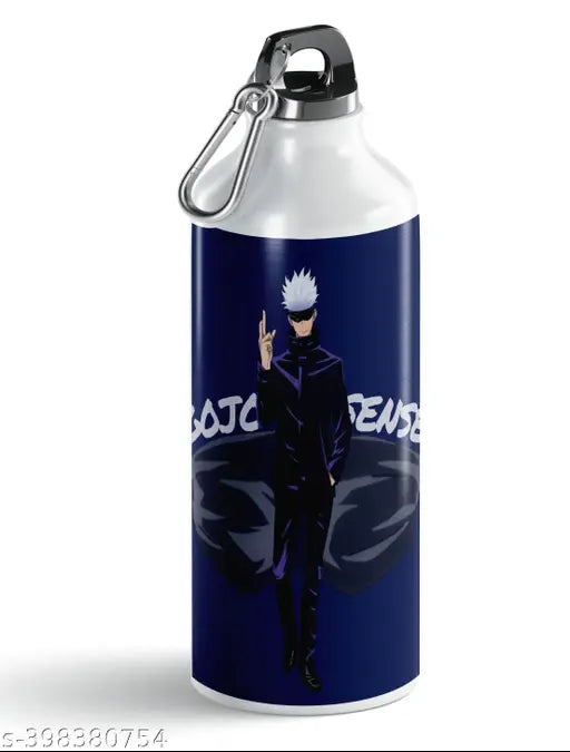 PrintingZone Gojo Sipper Bottle Anime 600ml Printed Aluminium Bottle For Gift Brother Friends Pack of 1(GS-02)