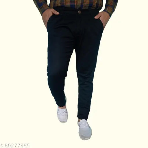 Men's slim fit black balloon denim jeans