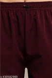Women's maroon leggings, elastic waistband