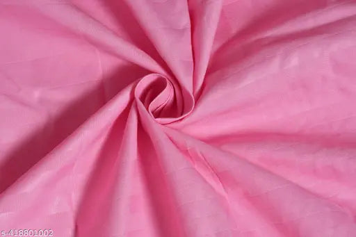Premium pink satin stripe fitted bedsheets (1+2), polycotton, stain-resistant, breathable, hypoallergenic, summer season, adult size