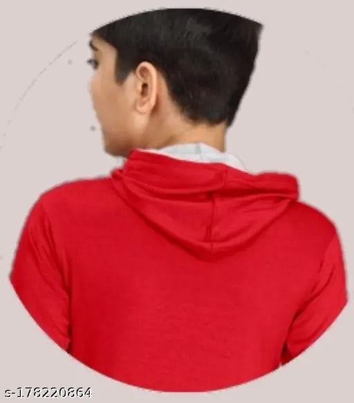 New Trendy Comfortable Hoodies Style Casual Wear Sweatshirt Winter Spacial Hoodie For Kids Boy's Maroon ( Pack Of 1)