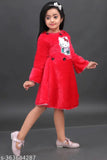 Soft polycotton Moonlight Sweater for girls, white with Jacquard pattern, long sleeves and front button closure