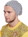 Multicolor cotton beanie cap by Vimal Jonney, men's solid pattern headwear from India