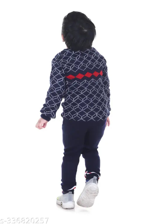 Woolen winter kids' sweaters Pack 1, printed net design, 18-24 months, 2-3 years, Rebiva India