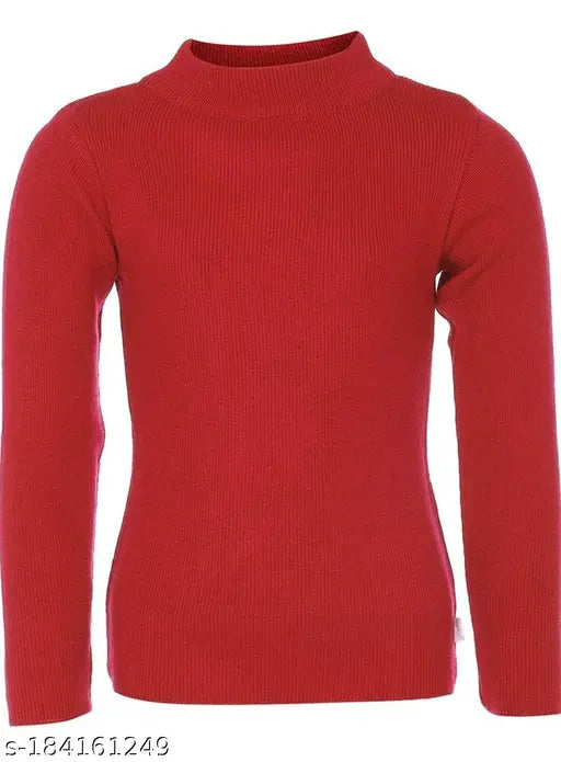 Blended wool sweater skivis for kids, solid color, 2-pack from Bello Toko, long sleeves on display