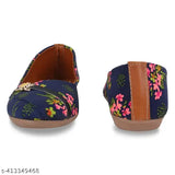 Mesh embellished comfortable bellies, latest Fabbmate women's casual Jutti, India origin