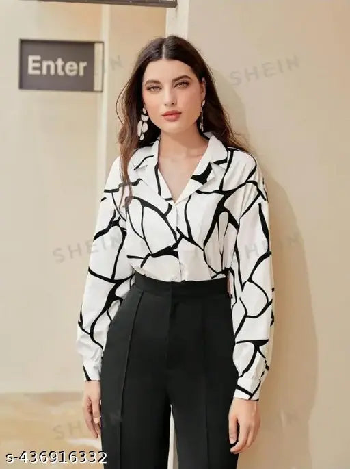 Classy crepe top and bottom set for women, long-sleeved fashion from India