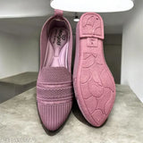 Pink, lace, bellies, women's shoes