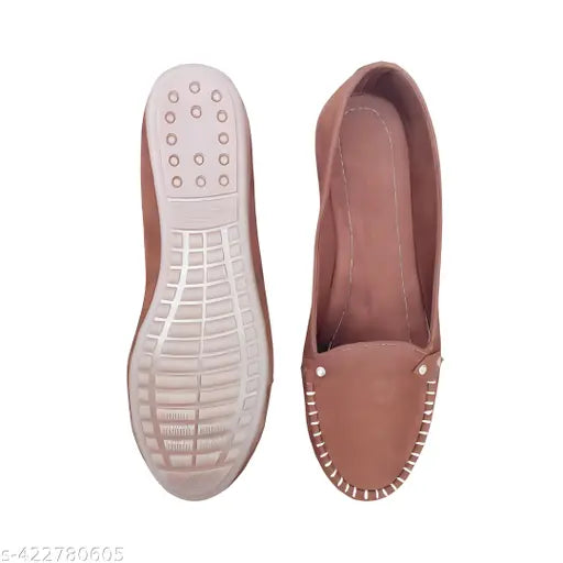 Brown velvet loafers, stylish & comfortable for women on Gillkart