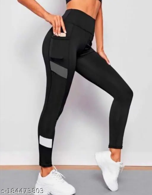 Stretchable striped peach gym leggings for women, breathable polyester-spandex blend, ankle length, free size 28-40