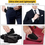 Leather ATM security cardholder, sleek and secure accessory for essential cards, made in India