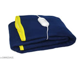 Navy Blue fleece electric blanket (180 thread count, 30x60 inches) from Lervs Collection for heavy winter use
