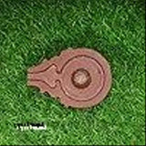 Red Narmada Stone Yoni Base Lingam Holder (6 inch) - Elevate home puja with exquisite Shivling art from India
