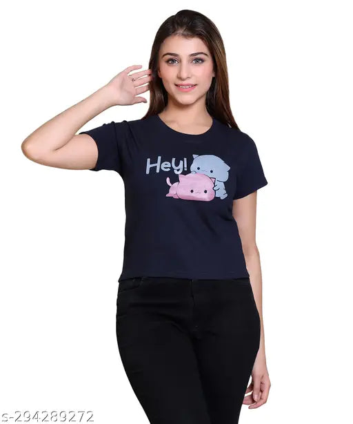Blissful Blossom Infernium 100% Cotton Oversized T-Shirt, round neck, boyfriend fit, short sleeves, printed design, India origin