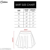 Black polyester flared mini skirt for women - Solid black flared style, slip-on closure, elastic waistband. Complete the look with versatile styling options for any occasion