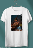 Thalapathy Vijay Leo printed polycotton blend men's round neck half sleeves t-shirt - ultra soft, comfortable, lightweight