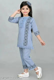 Printed cotton kurties & pyjamas set for kids, stylish yet comfortable, YUKONN BRAND, suitable for celebrations and outings, sizes 9-12 Months to 10-11 Years, India origin