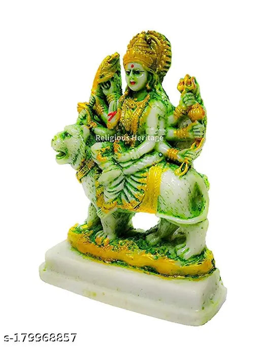 47-inch Durga Maa idol in polyresin, Indian handcrafted god figure