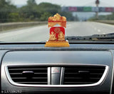 India handcrafted Lakshmi Ganesha murti Idol Set - Hindu religious collectible for car dashboard or desktop decor