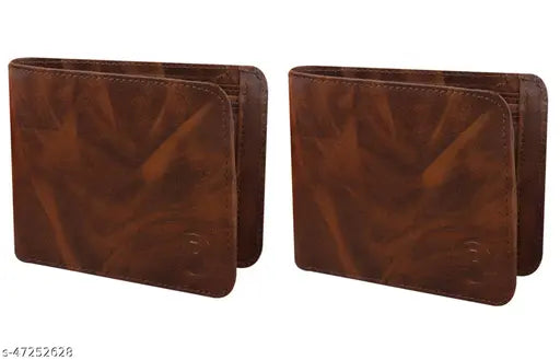 PU Classic world casual ATM card holder, solid color, 2 compartments, free size
