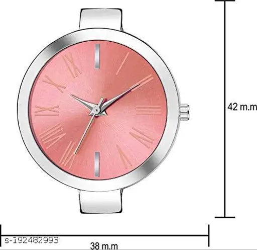 Sleek, modern stainless steel chain analog watch with multiple colors