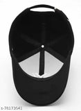 Black NY cap, cotton, adjustable, with white logo & strap, for men & women.